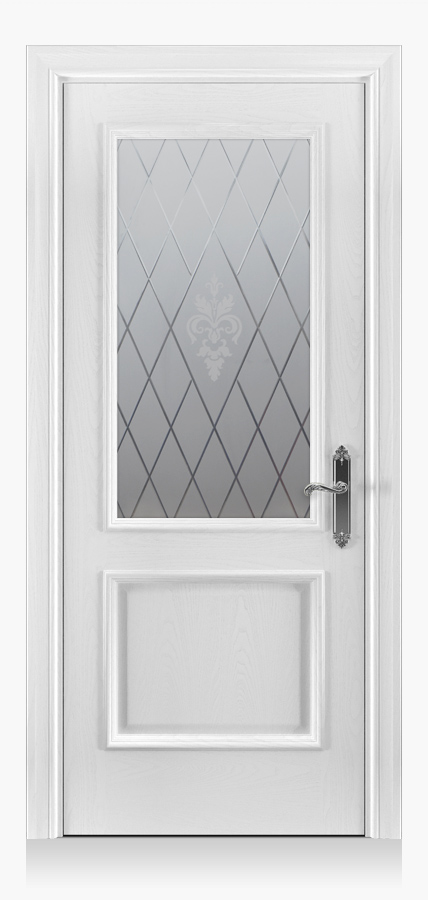 Межкомнатная дверь Валенсия белая эмаль фото