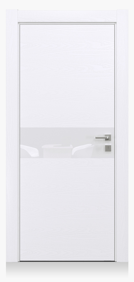 Межкомнатная дверь X-LINE ДО-2 белая эмаль фото